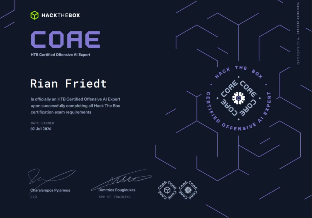 HTB Certified Offensive AI Expert