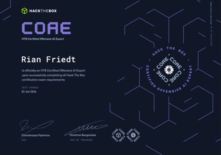 HTB Certified Offensive AI Expert (HTB COAE)